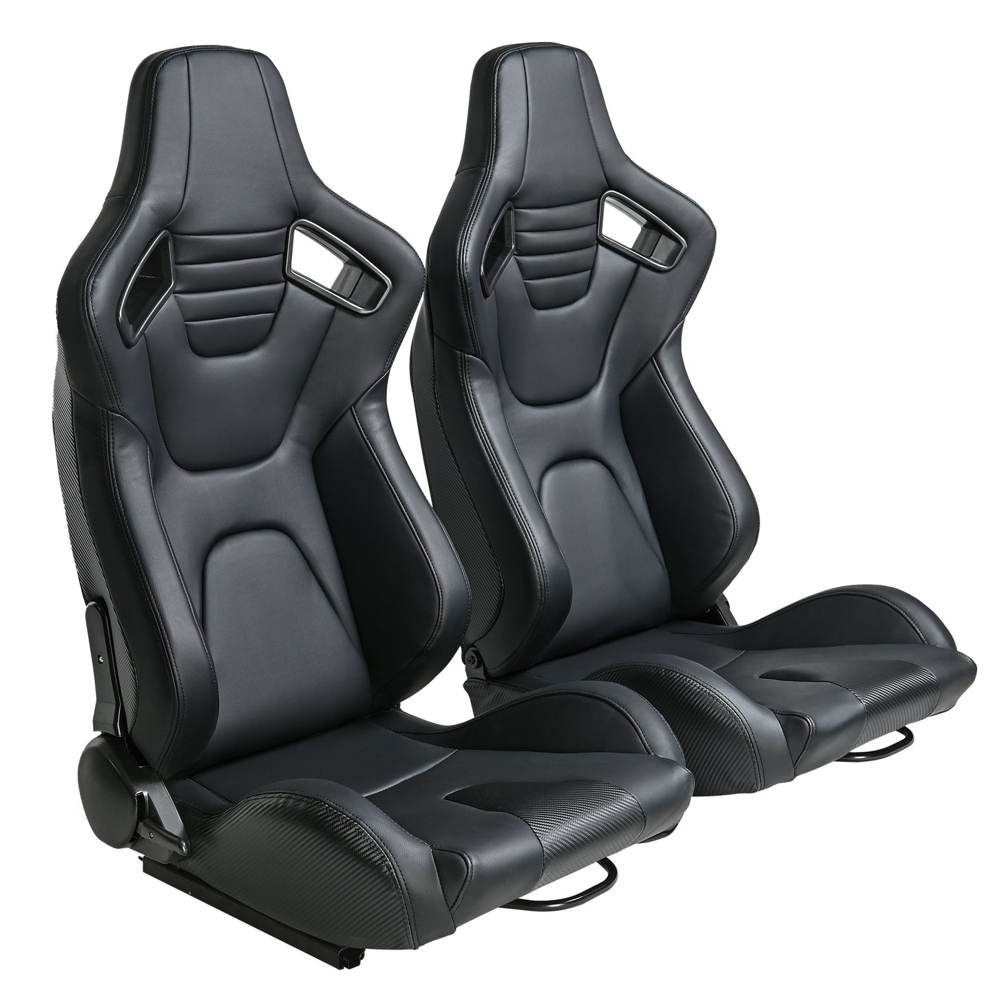 High-Quality Black Vinyl Racing Seat