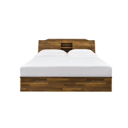 Hestia Queen Bed in Walnut Finish BD00542Q