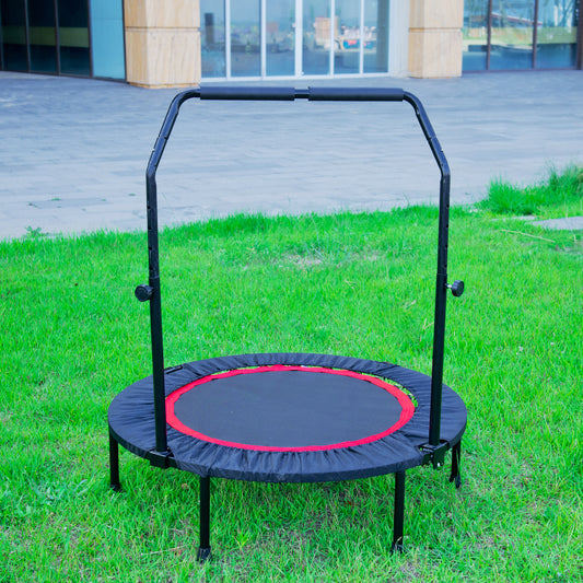 40 Inch Mini Exercise Trampoline for Adults or Kids  Indoor Fitness Rebounder Trampoline with Safety Pad  Max. Load 300LBS