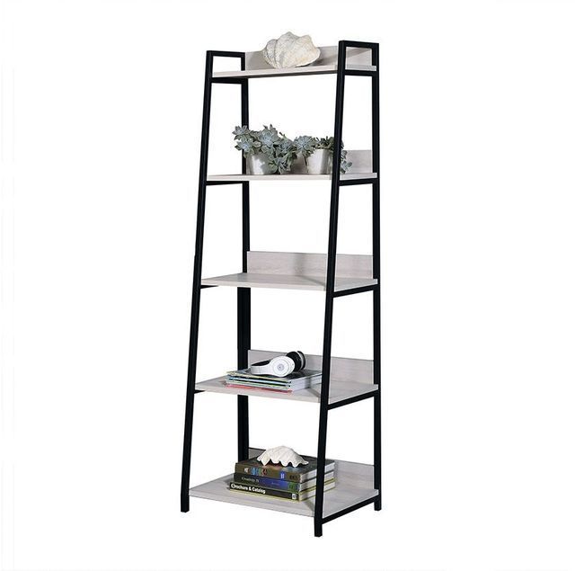 Wendral Bookshelf (5-Tier, 16"L), Natural & Black 92673