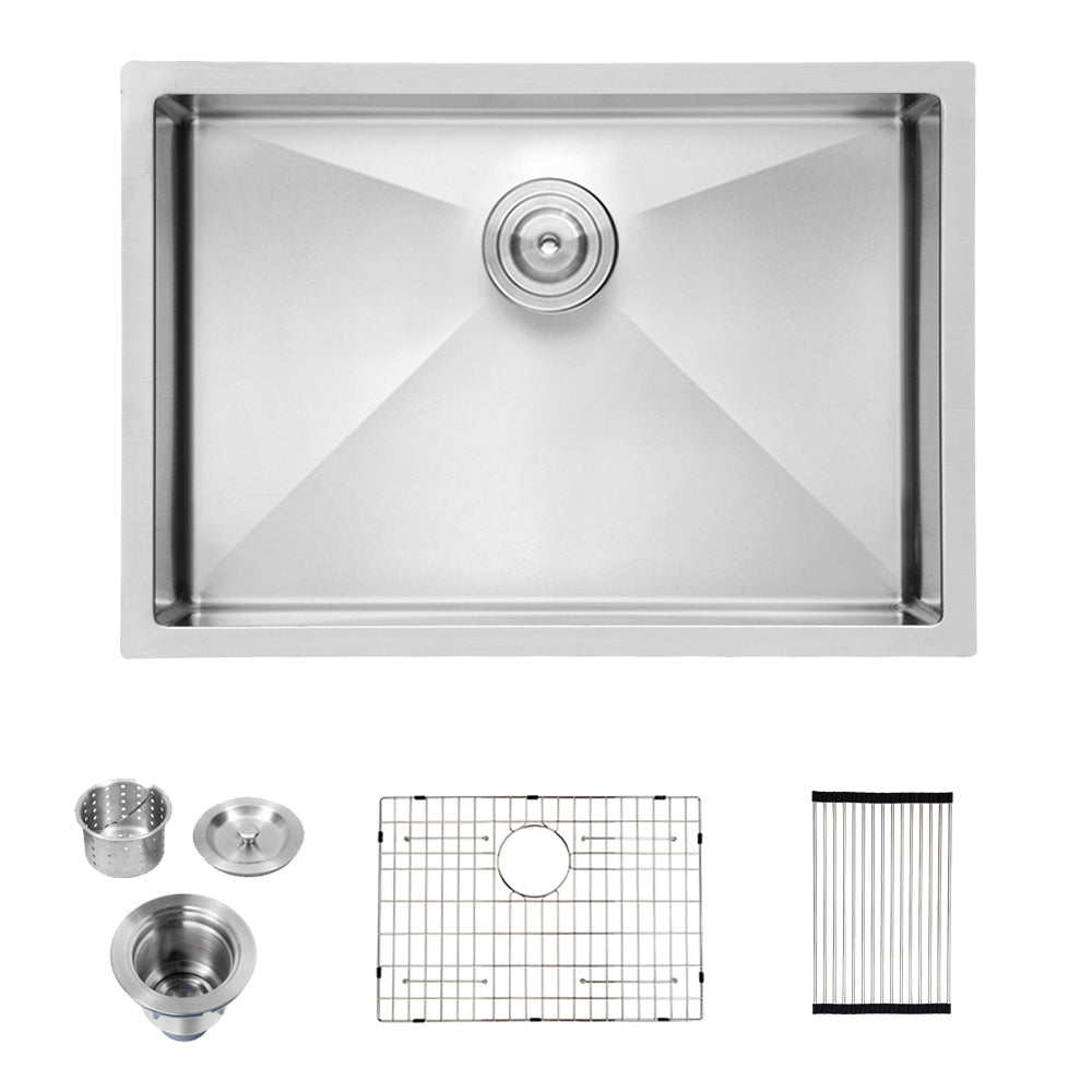 26 Inch Stainless Steel Undermount Kitchen Sink with Drain Easy and Noise Reduction