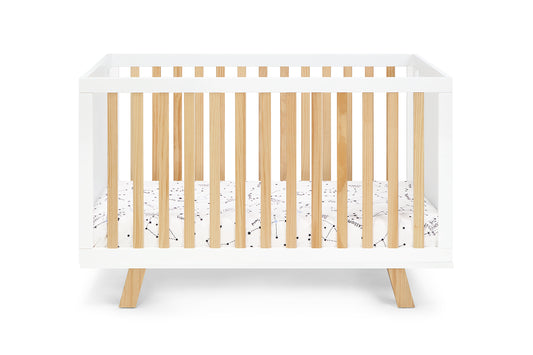 Livia 3-in-1 Convertible Island Crib White/Natural