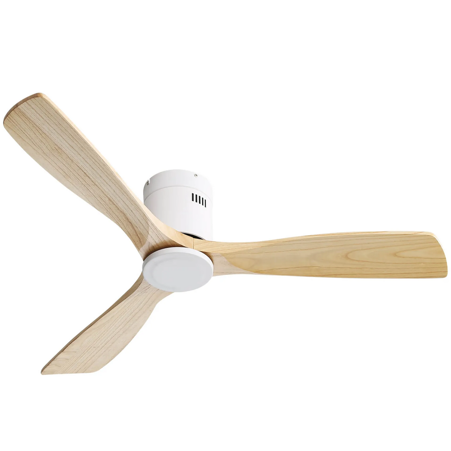 52 Inch Natural Wood Ceiling Fan with Remote Control