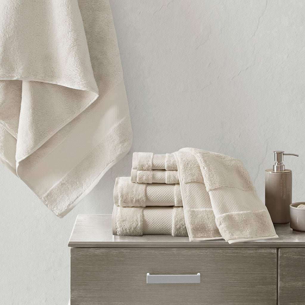 Luxurious 6-Piece Turkish Cotton Bath Towel Collection