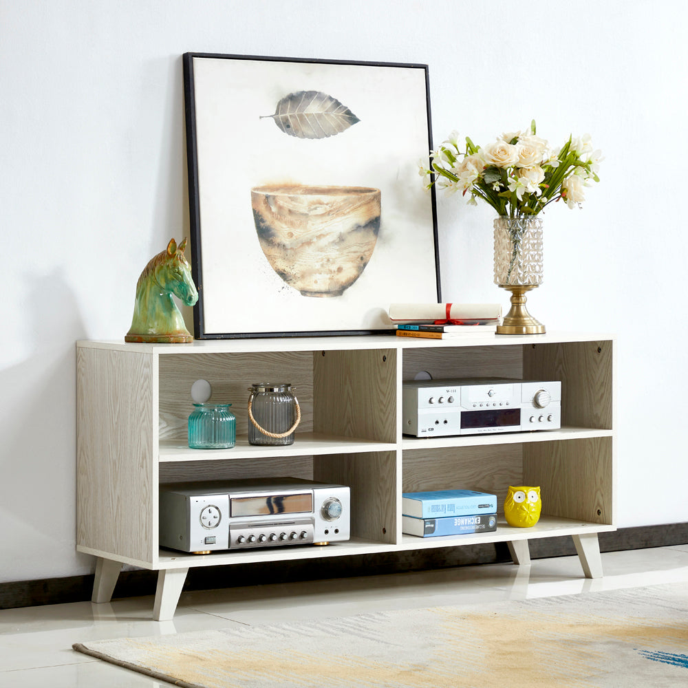 52 Inch White TV Console Stand