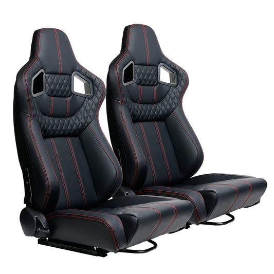 Race Car Seat - Black Vinyl Racing Seat