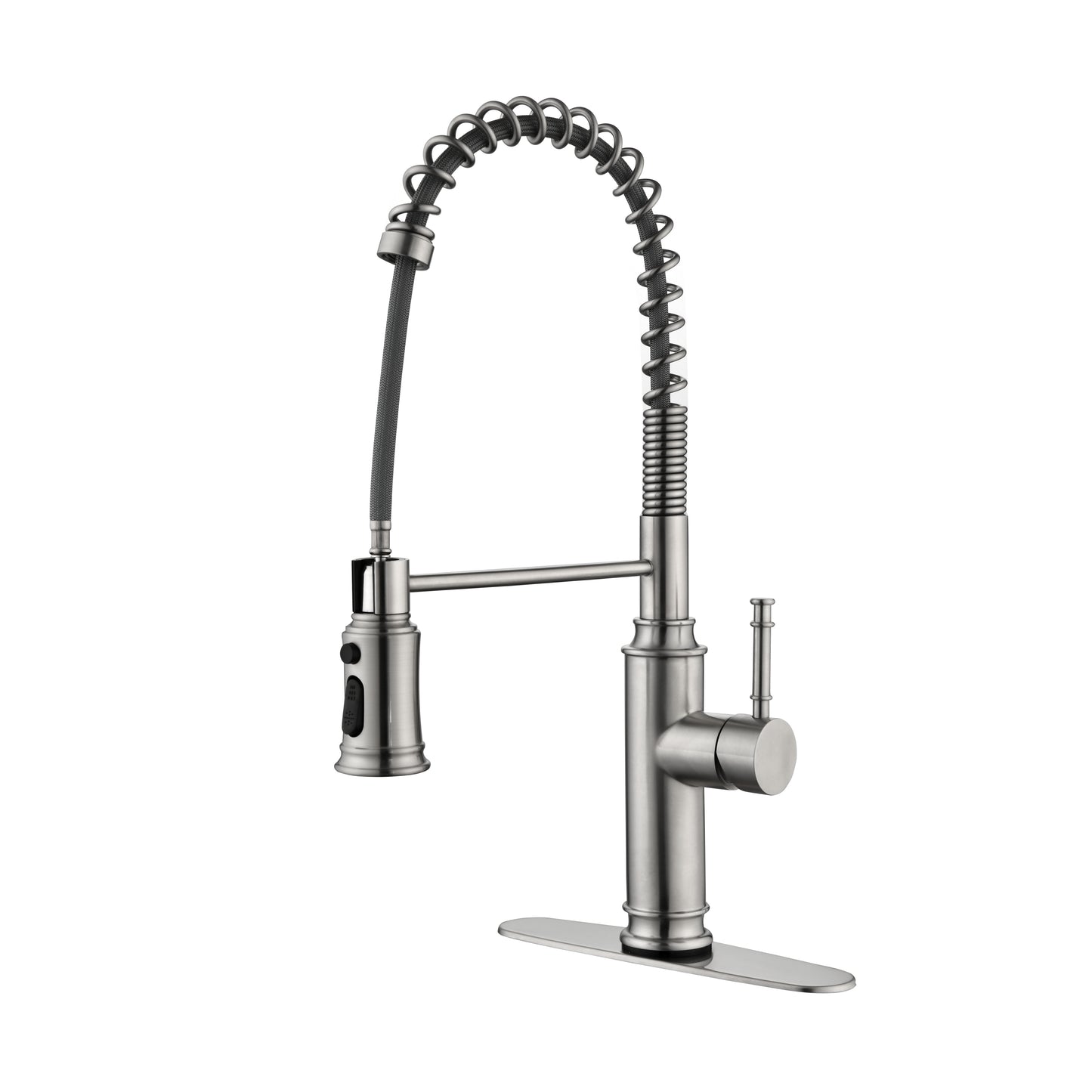 Kitchen Faucets Commercial  Single Handle Single Lever Pull Down Sprayer Spring Kitchen Sink Faucet