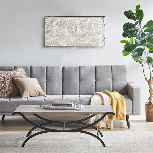 Modern White and Black Coffee Table