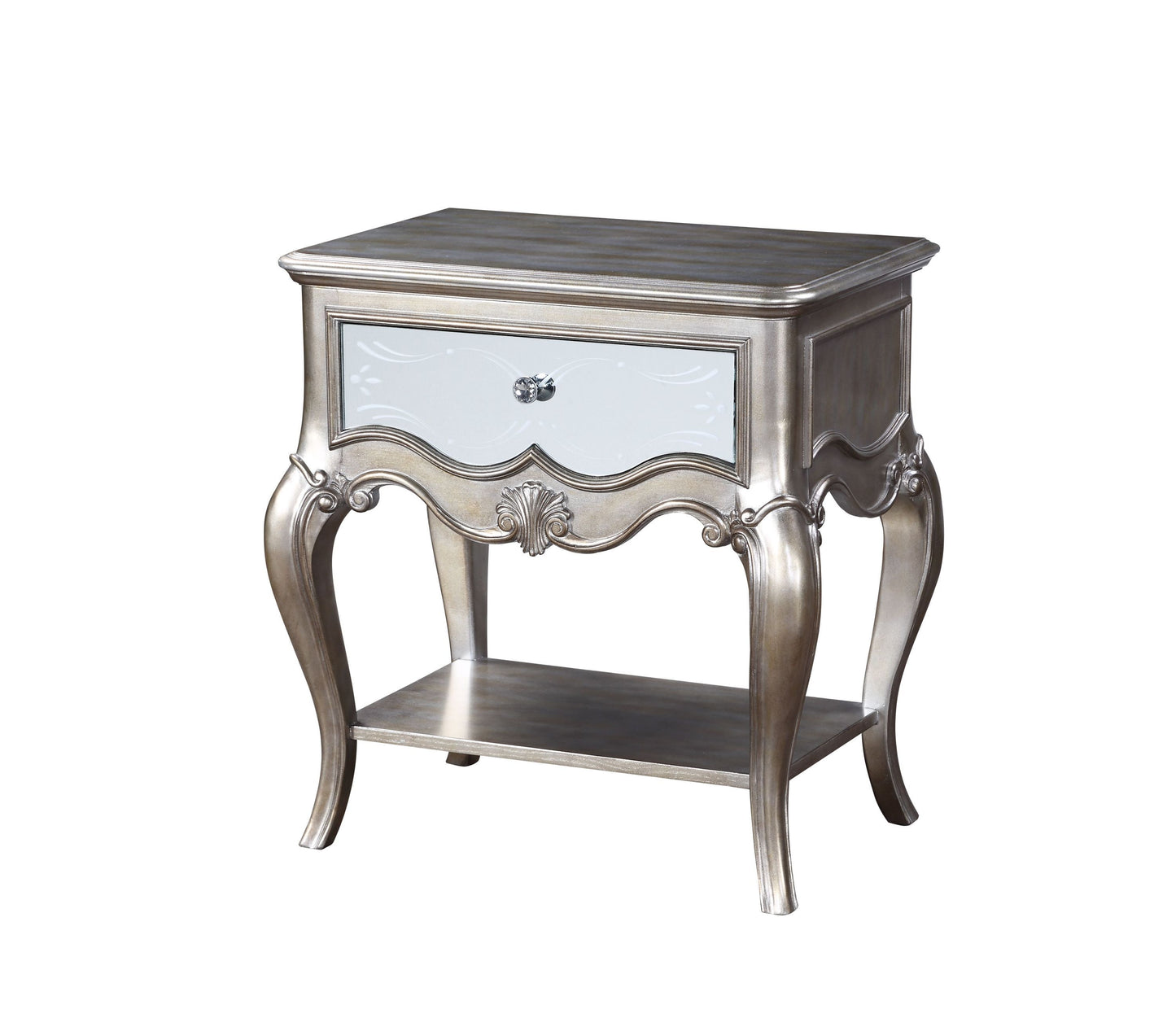 Esteban Nightstand (1 Drw) in Antique Champagne 22207