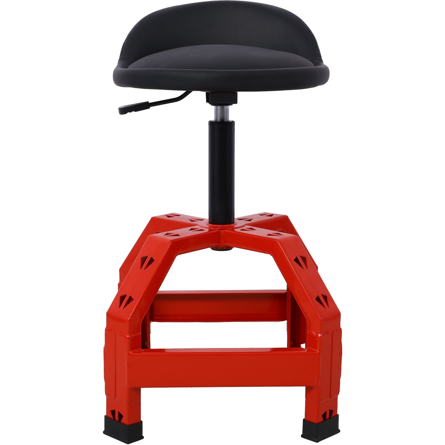 Pneumatic 360 Degree Swivel Stool, Mechanics Rolling Creeper Seat, Heavy Duty  Mechanics Stool, red