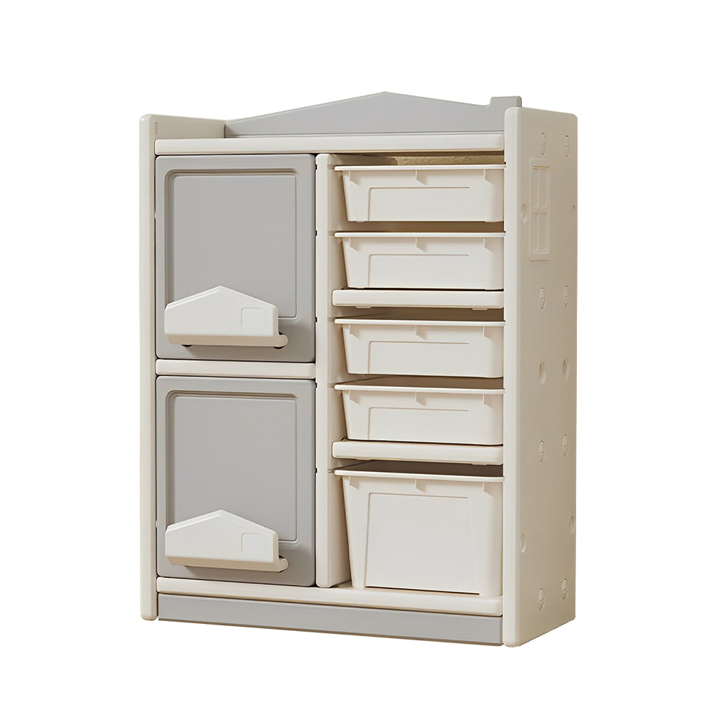 Multilayer storage,Toy picture book storage Children's floor shelf Building blocks Plastic storage cabinet Car clutter organizer basket.