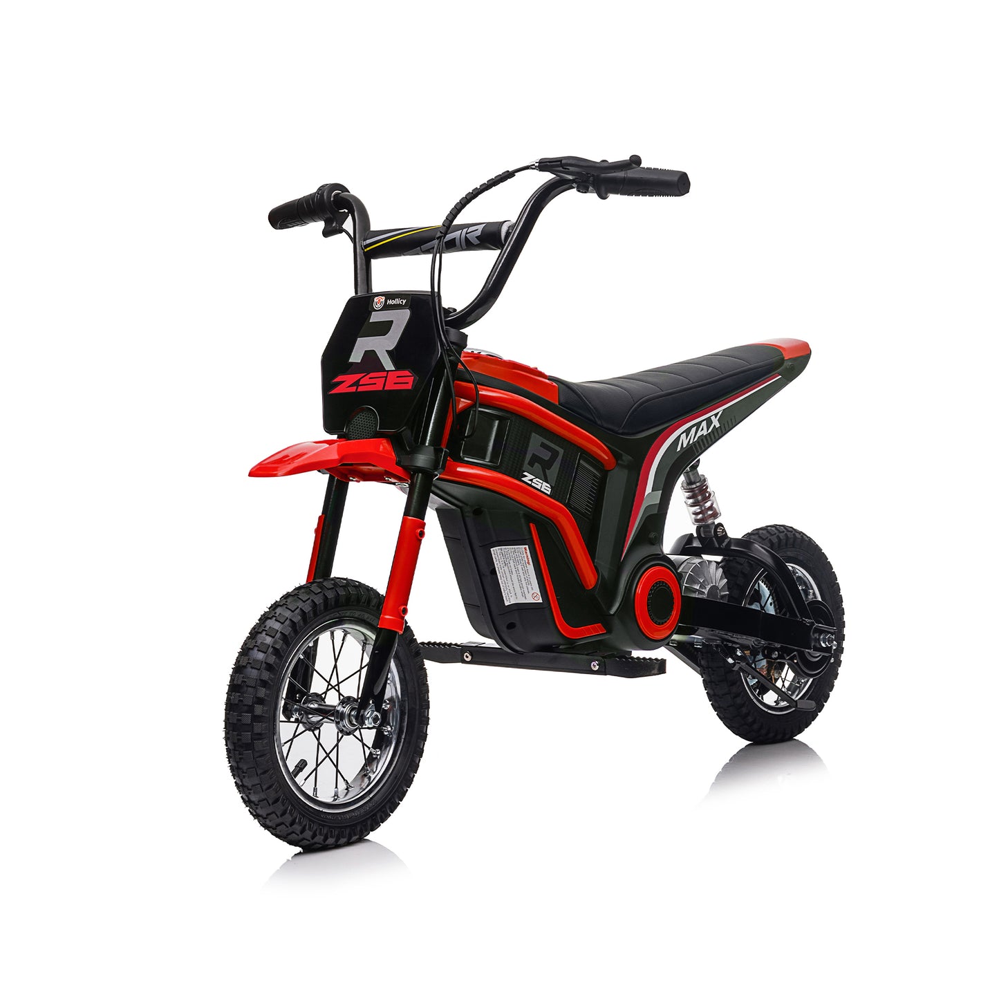 Electric Motocross Motorcycle for Kids - High Speed, Dual Suspension, MP3 Player, Ages 8-12