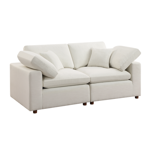 Customizable Modern White Sectional Sofa Set with Modular Design