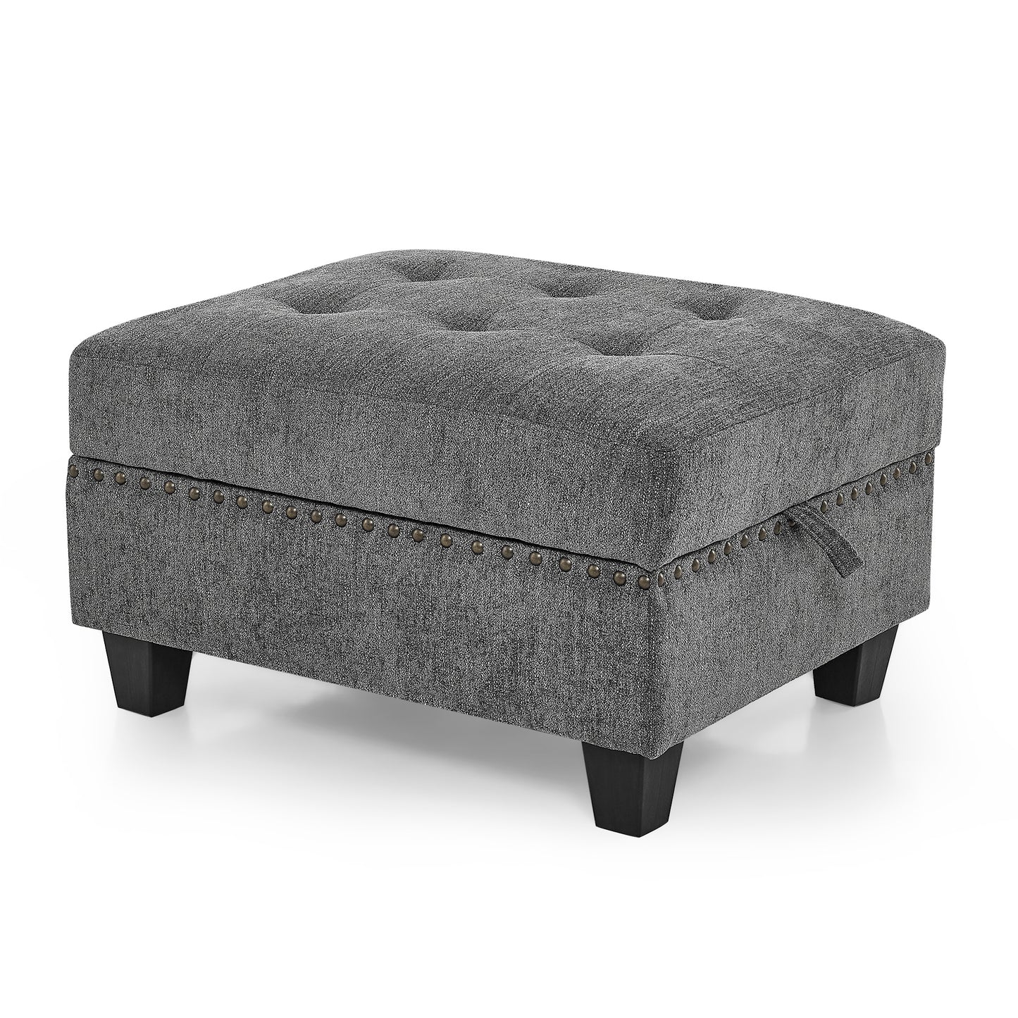 Ottoman for Modular Sectional,Grey(25.5"x31.5"x19")