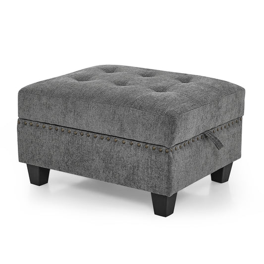 Ottoman for Modular Sectional,Grey(25.5"x31.5"x19")