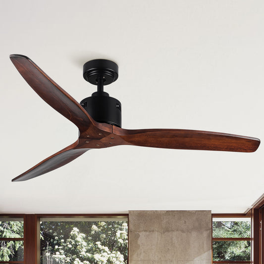 52 Classic Antique Brown Ceiling Fan with Remote Control
