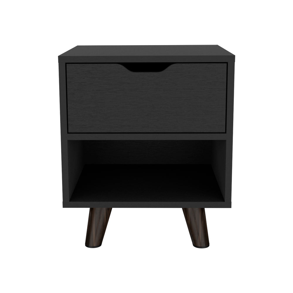 Nightstand Carleen, Bedroom, Black