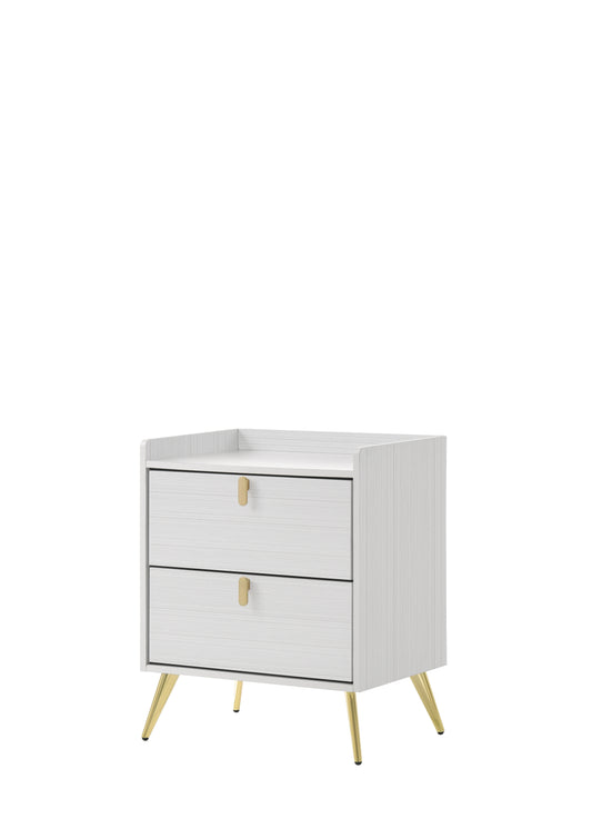 Zeena Nightstand, White Finish BD01177