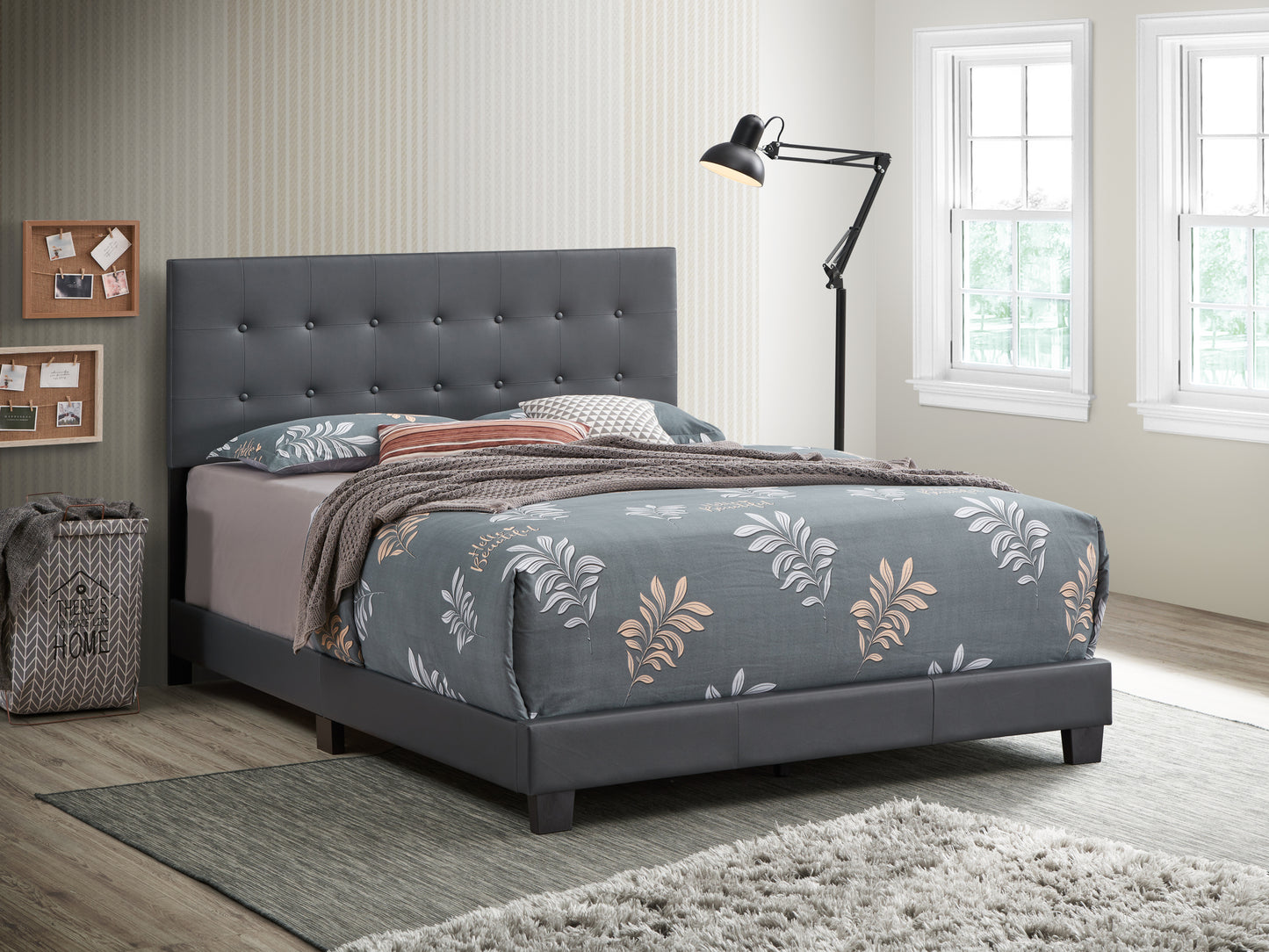 Caldwell G1306-FB-UP Full Bed , DARK GREY