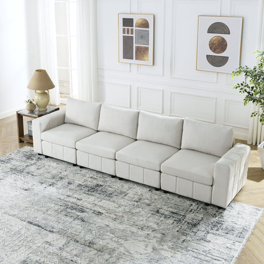 Modular Sectional Sofa with Chaise Lounge, Luxury Living Room Furniture