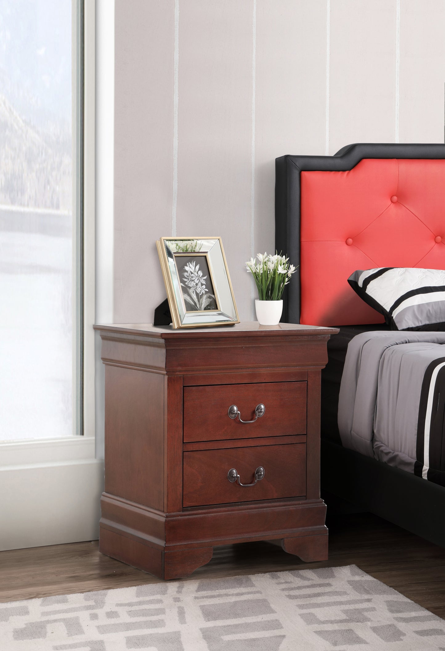 LouisPhillipe G2100-N Nightstand , Cherry