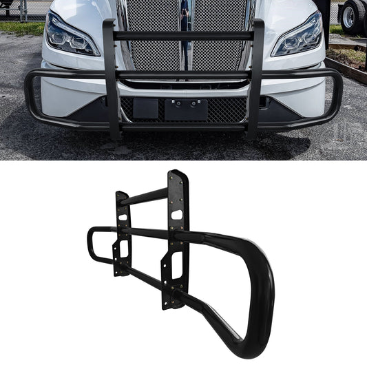 Kenworth T680 2022 Black Iron Integrated Deer Guard with Brackets