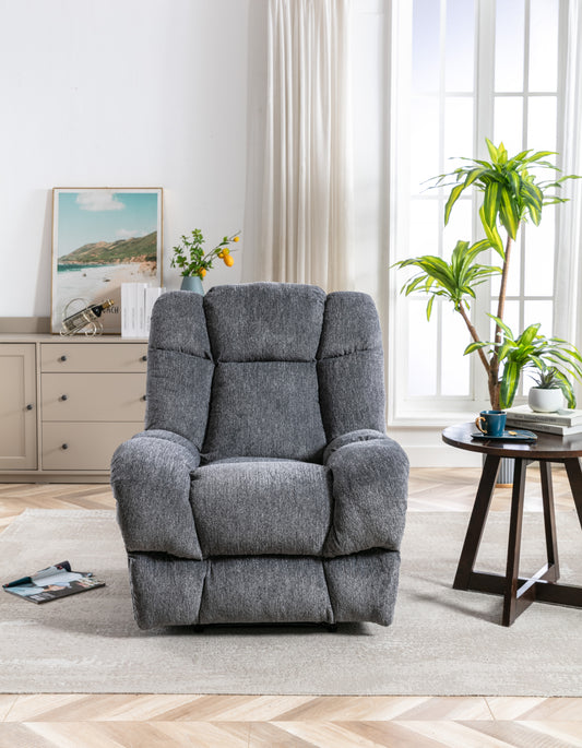 Dark Grey Electric Power Recliner Chair with USB Charge Port